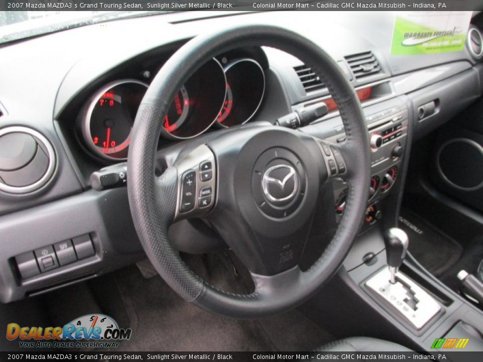 2007 Mazda MAZDA3 s Grand Touring Sedan Sunlight Silver Metallic / Black Photo #15