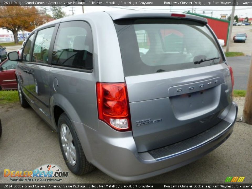 2014 Dodge Grand Caravan American Value Package Billet Silver Metallic / Black/Light Graystone Photo #2