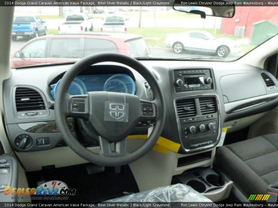 2014 Dodge Grand Caravan American Value Package Billet Silver Metallic / Black/Light Graystone Photo #14