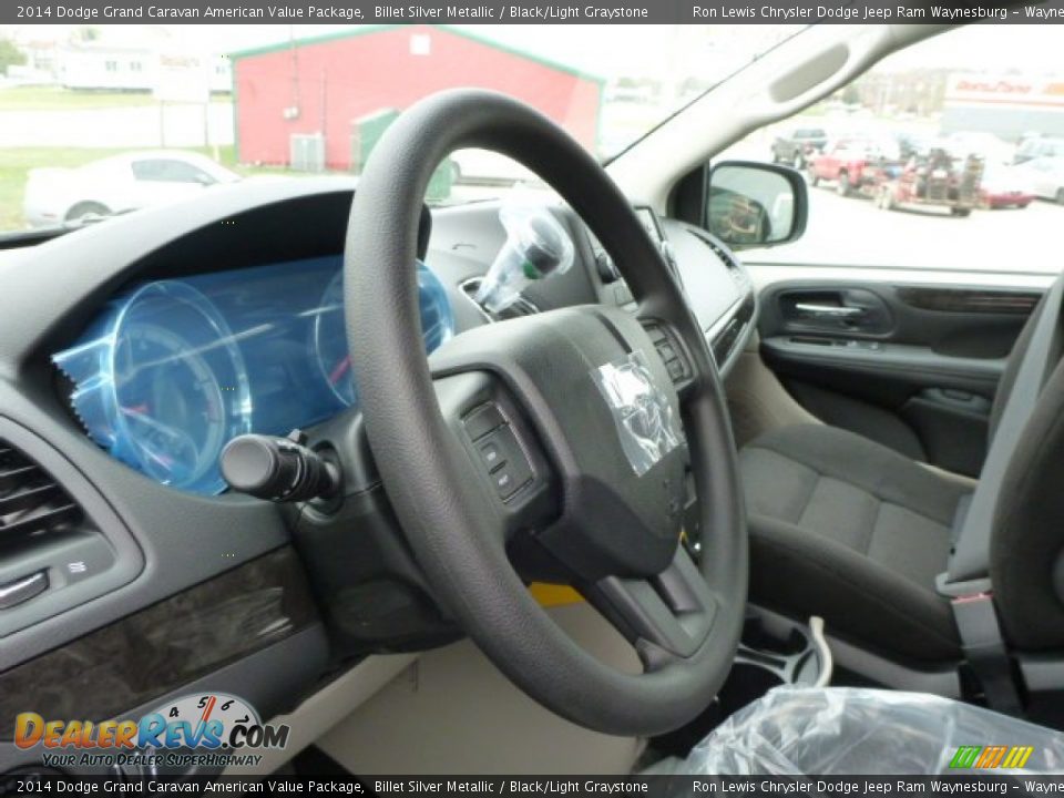 2014 Dodge Grand Caravan American Value Package Billet Silver Metallic / Black/Light Graystone Photo #16