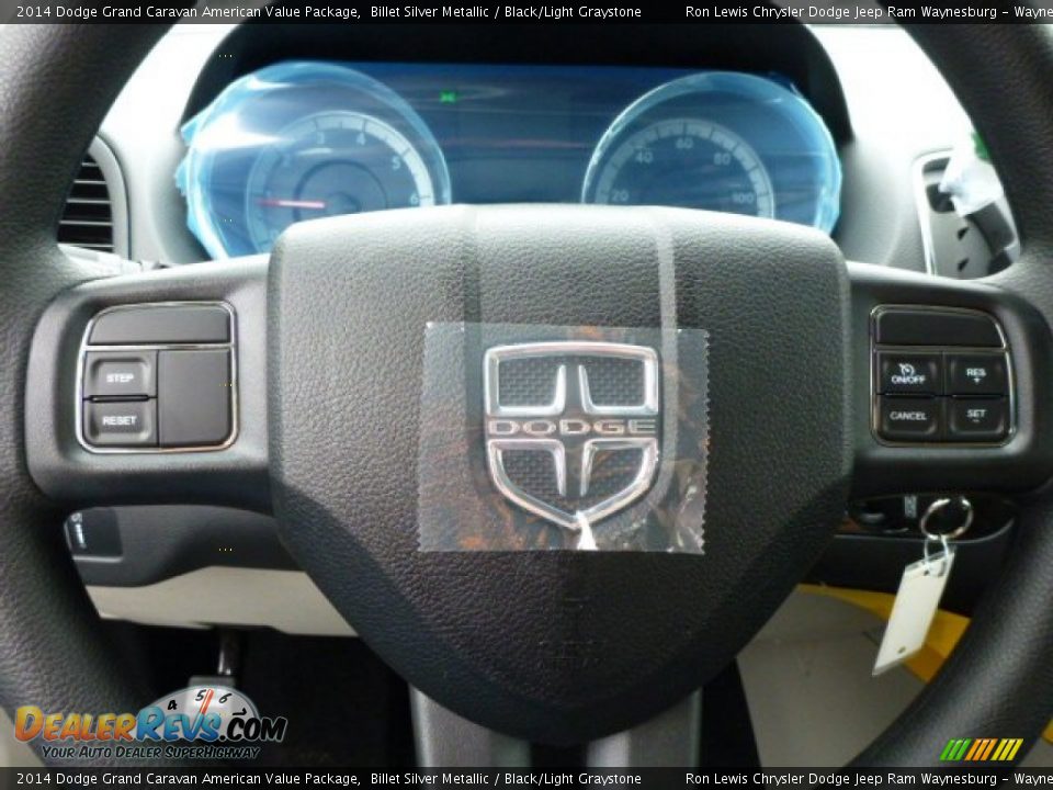2014 Dodge Grand Caravan American Value Package Billet Silver Metallic / Black/Light Graystone Photo #17