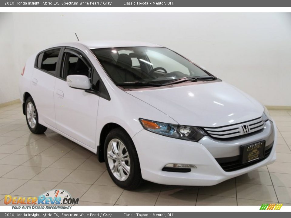 2010 Honda Insight Hybrid EX Spectrum White Pearl / Gray Photo #1