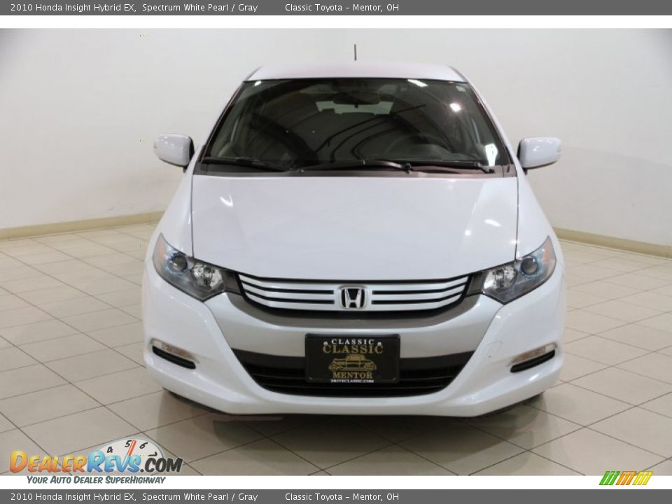 2010 Honda Insight Hybrid EX Spectrum White Pearl / Gray Photo #2