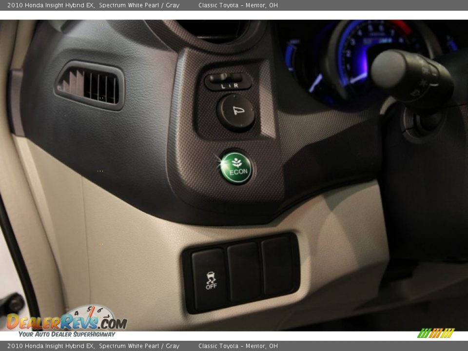 2010 Honda Insight Hybrid EX Spectrum White Pearl / Gray Photo #5