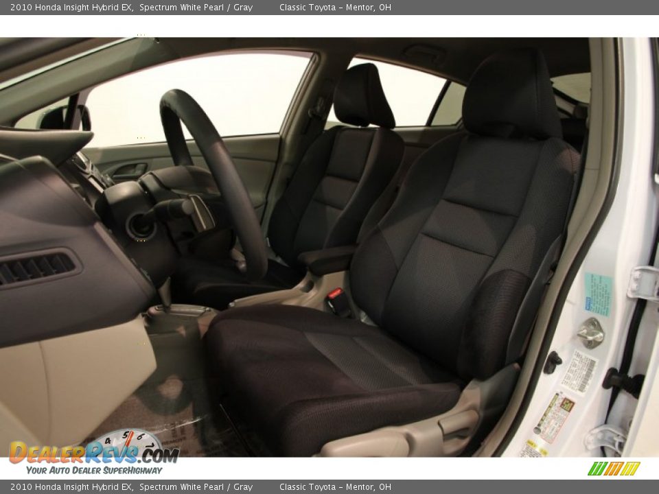 2010 Honda Insight Hybrid EX Spectrum White Pearl / Gray Photo #6
