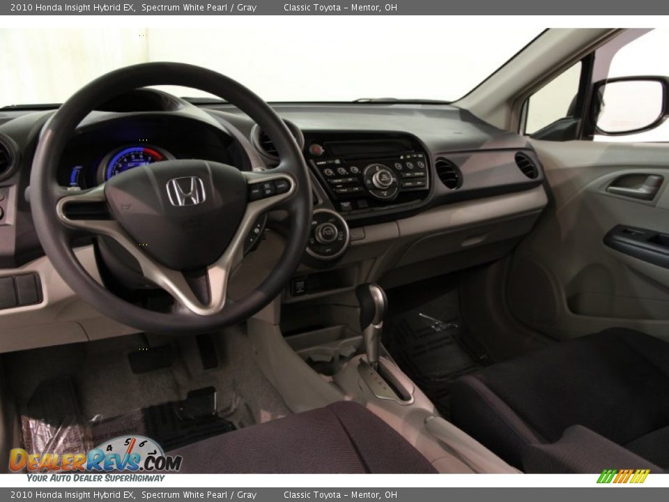 2010 Honda Insight Hybrid EX Spectrum White Pearl / Gray Photo #7