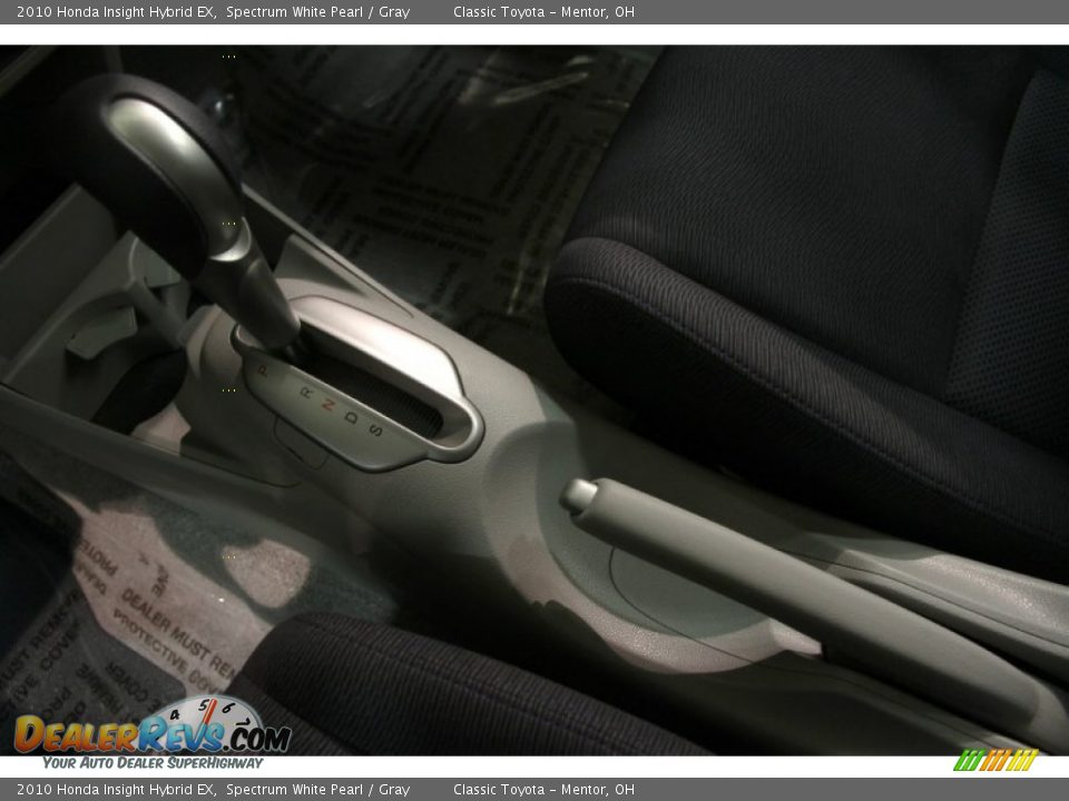2010 Honda Insight Hybrid EX Spectrum White Pearl / Gray Photo #11