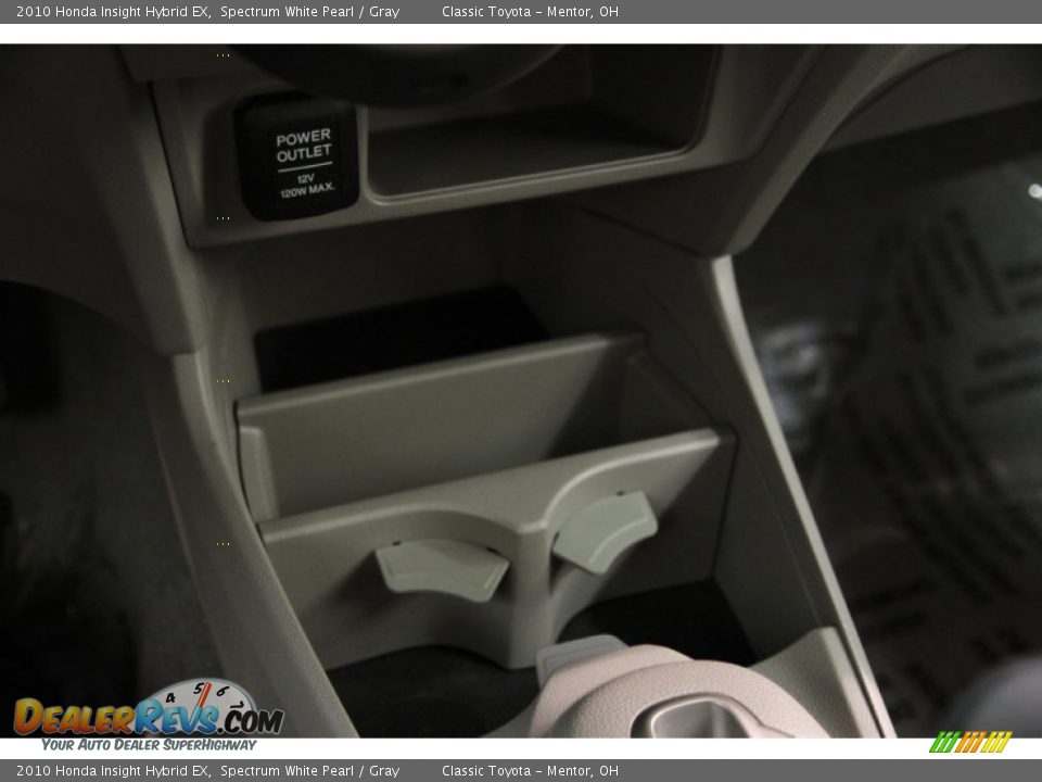 2010 Honda Insight Hybrid EX Spectrum White Pearl / Gray Photo #12