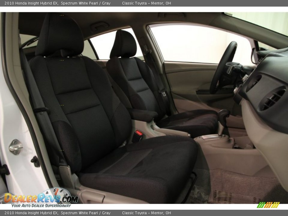 2010 Honda Insight Hybrid EX Spectrum White Pearl / Gray Photo #13