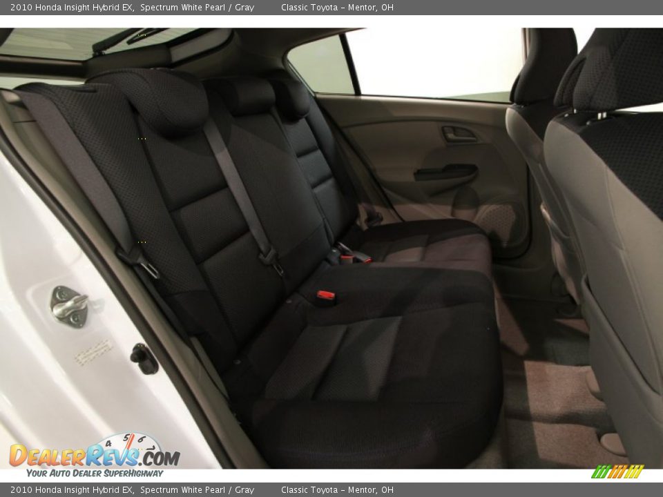 2010 Honda Insight Hybrid EX Spectrum White Pearl / Gray Photo #14