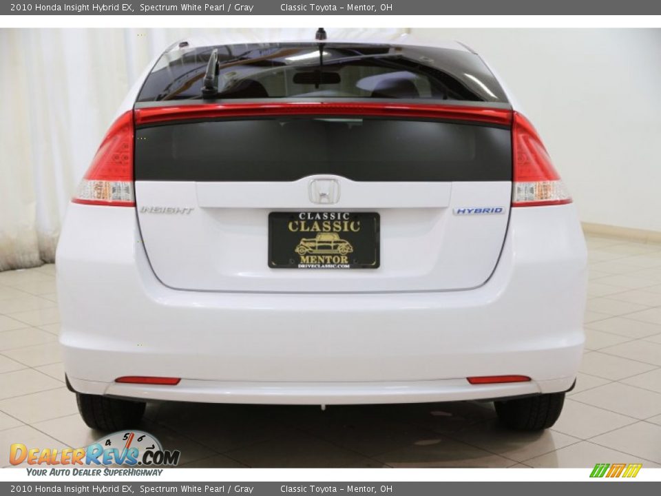2010 Honda Insight Hybrid EX Spectrum White Pearl / Gray Photo #16