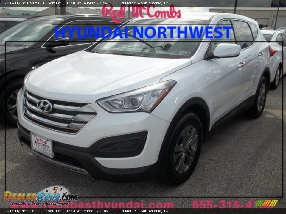 2014 Hyundai Santa Fe Sport FWD Frost White Pearl / Gray Photo #1