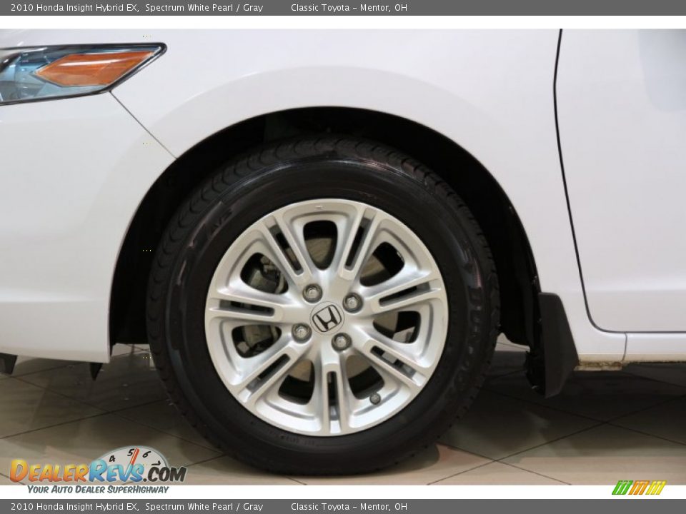 2010 Honda Insight Hybrid EX Spectrum White Pearl / Gray Photo #18