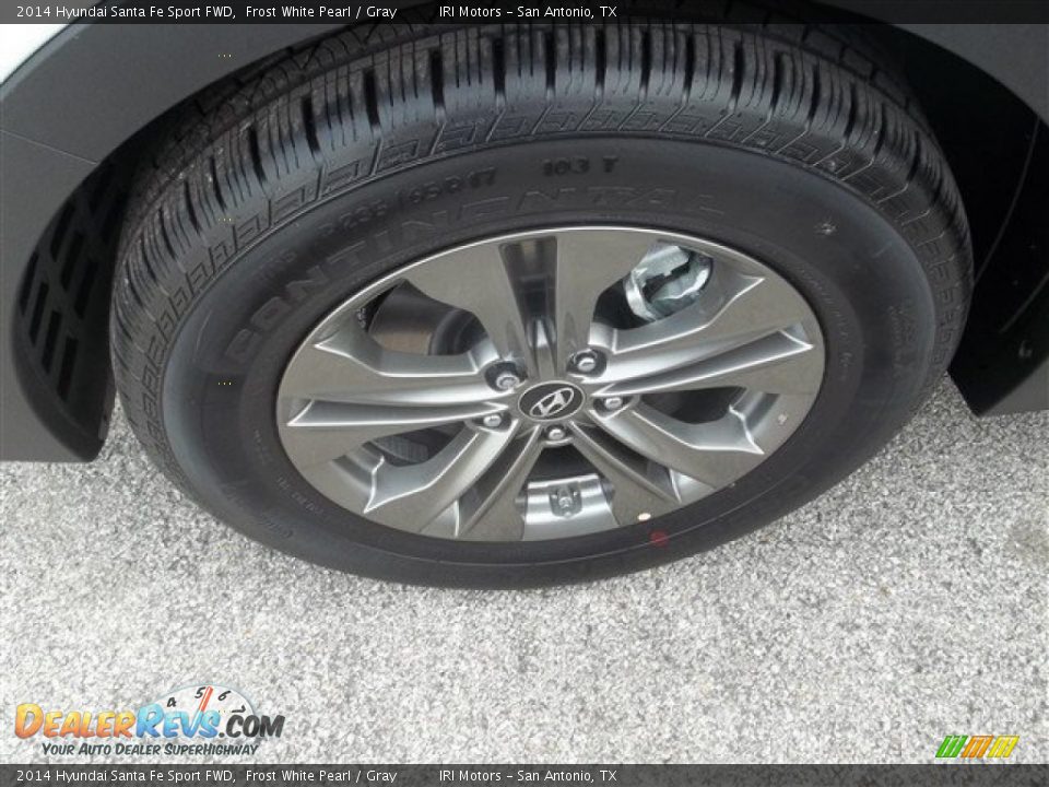 2014 Hyundai Santa Fe Sport FWD Frost White Pearl / Gray Photo #3