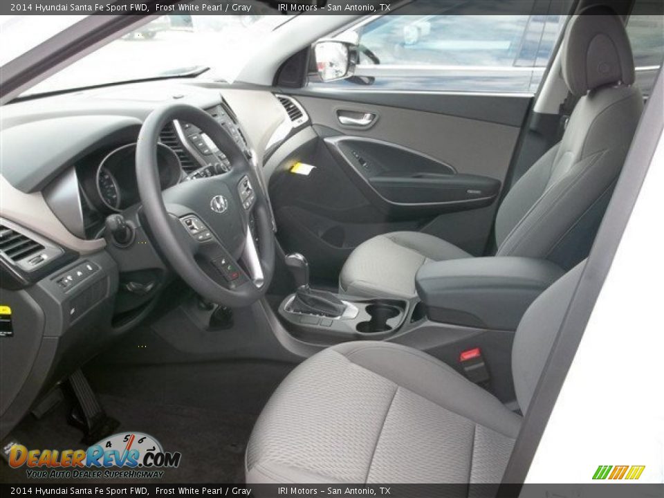 2014 Hyundai Santa Fe Sport FWD Frost White Pearl / Gray Photo #4