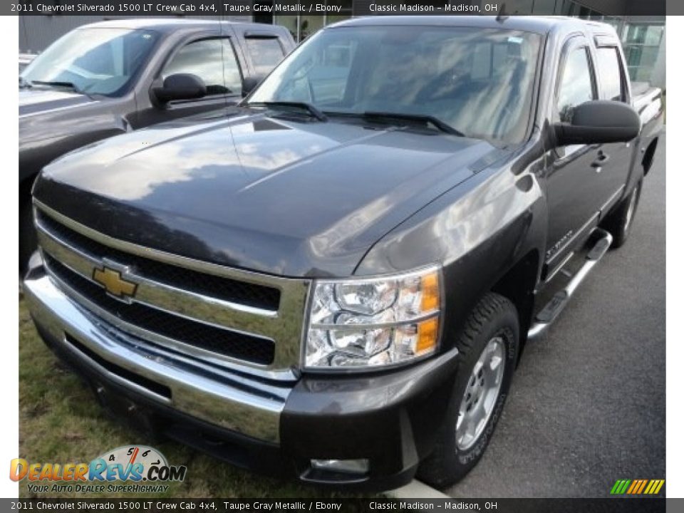 2011 Chevrolet Silverado 1500 LT Crew Cab 4x4 Taupe Gray Metallic / Ebony Photo #1