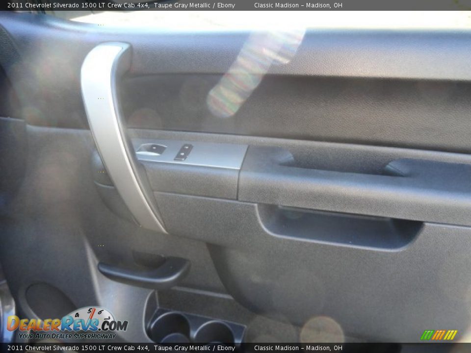 2011 Chevrolet Silverado 1500 LT Crew Cab 4x4 Taupe Gray Metallic / Ebony Photo #13