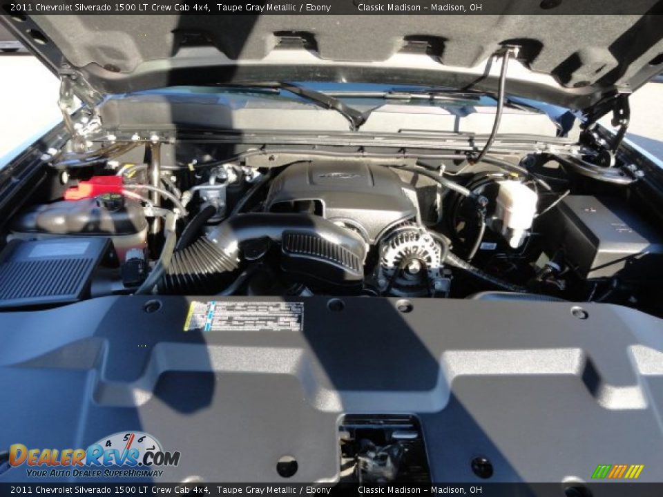 2011 Chevrolet Silverado 1500 LT Crew Cab 4x4 Taupe Gray Metallic / Ebony Photo #15