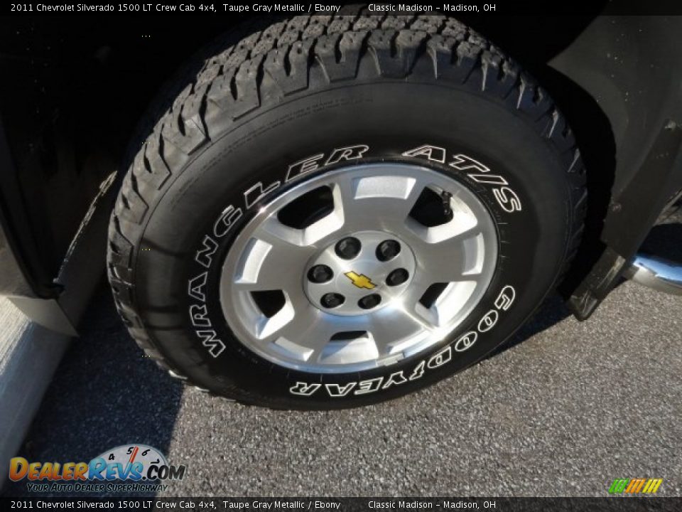 2011 Chevrolet Silverado 1500 LT Crew Cab 4x4 Taupe Gray Metallic / Ebony Photo #16