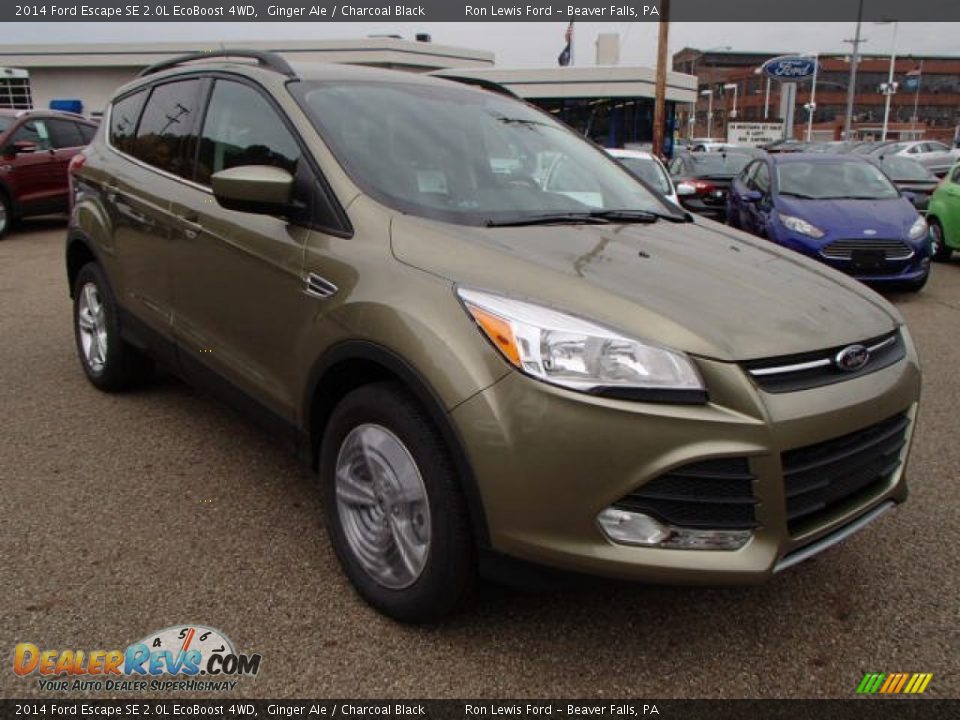 2014 Ford Escape SE 2.0L EcoBoost 4WD Ginger Ale / Charcoal Black Photo #2