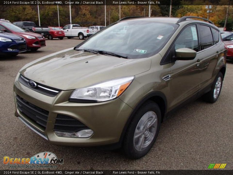 2014 Ford Escape SE 2.0L EcoBoost 4WD Ginger Ale / Charcoal Black Photo #4