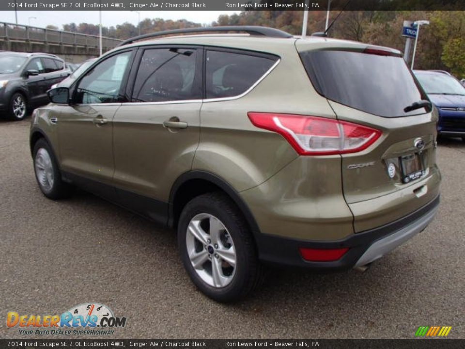 2014 Ford Escape SE 2.0L EcoBoost 4WD Ginger Ale / Charcoal Black Photo #6