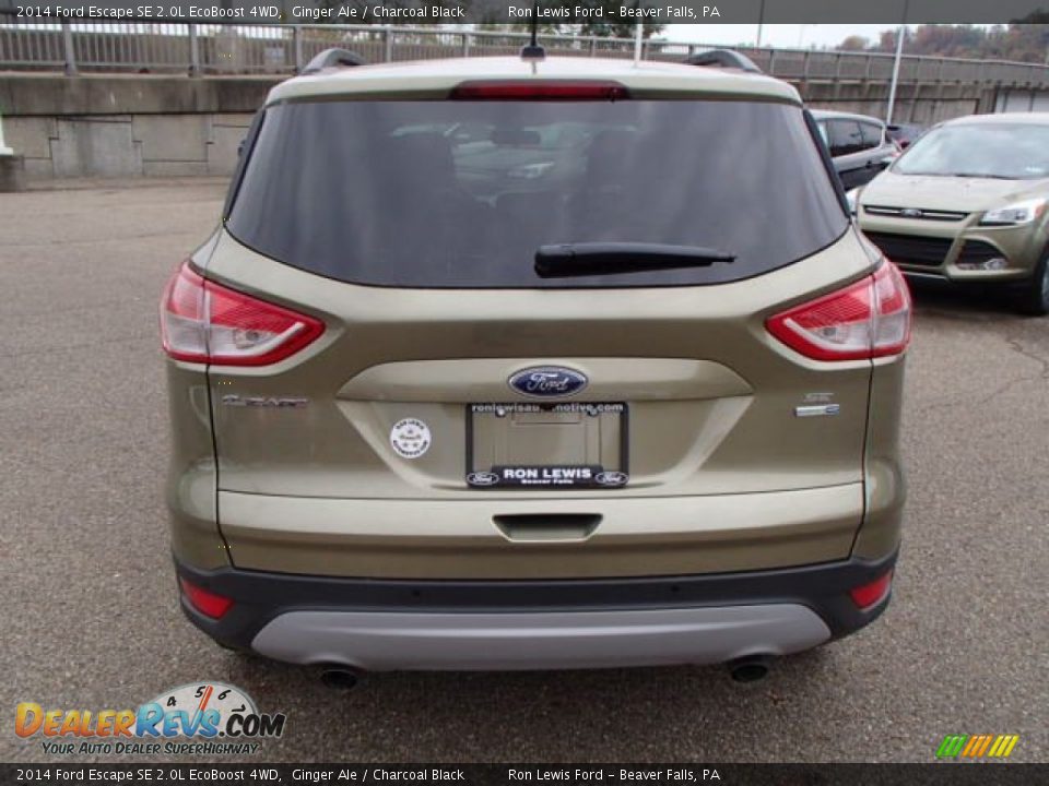 2014 Ford Escape SE 2.0L EcoBoost 4WD Ginger Ale / Charcoal Black Photo #7