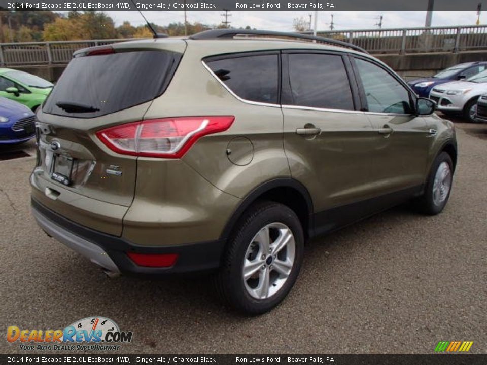 2014 Ford Escape SE 2.0L EcoBoost 4WD Ginger Ale / Charcoal Black Photo #8