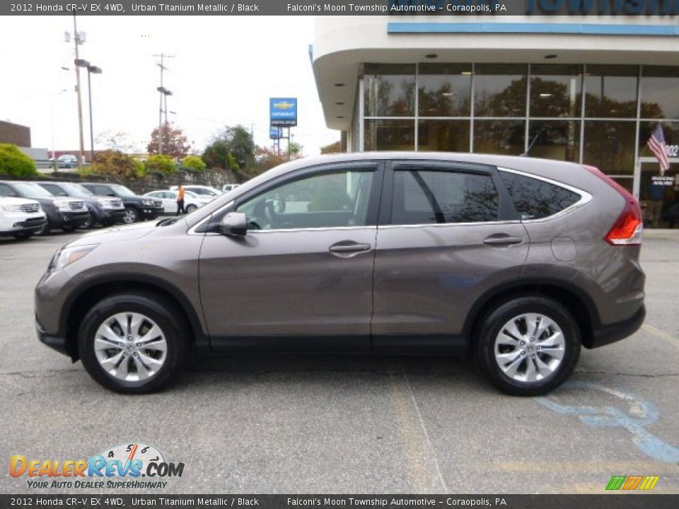 2012 Honda CR-V EX 4WD Urban Titanium Metallic / Black Photo #2