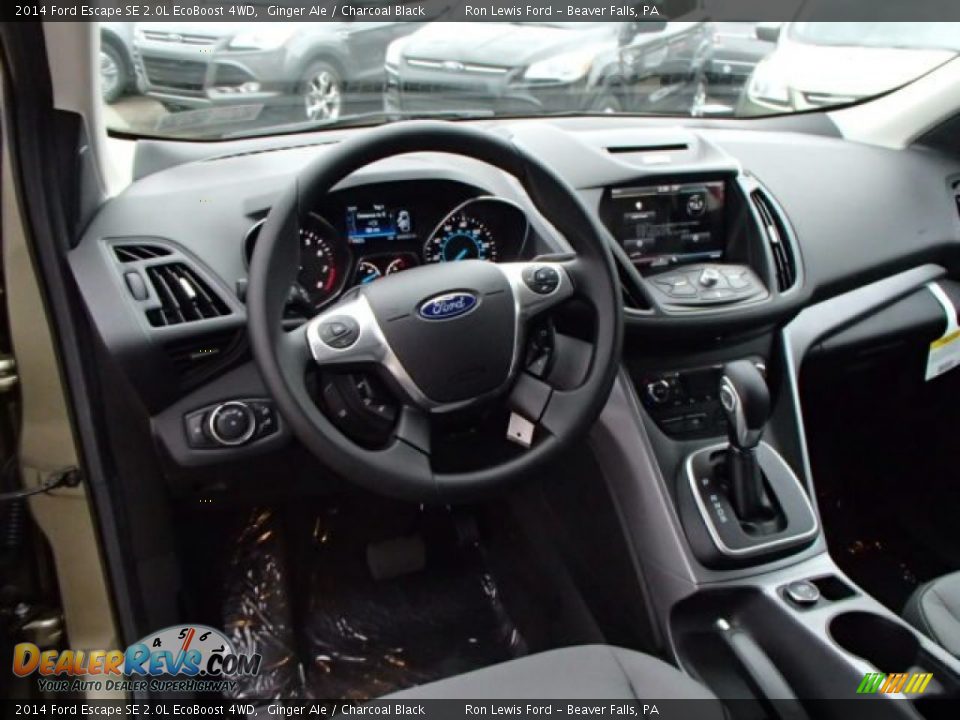 2014 Ford Escape SE 2.0L EcoBoost 4WD Ginger Ale / Charcoal Black Photo #14