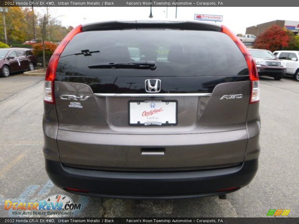 2012 Honda CR-V EX 4WD Urban Titanium Metallic / Black Photo #4