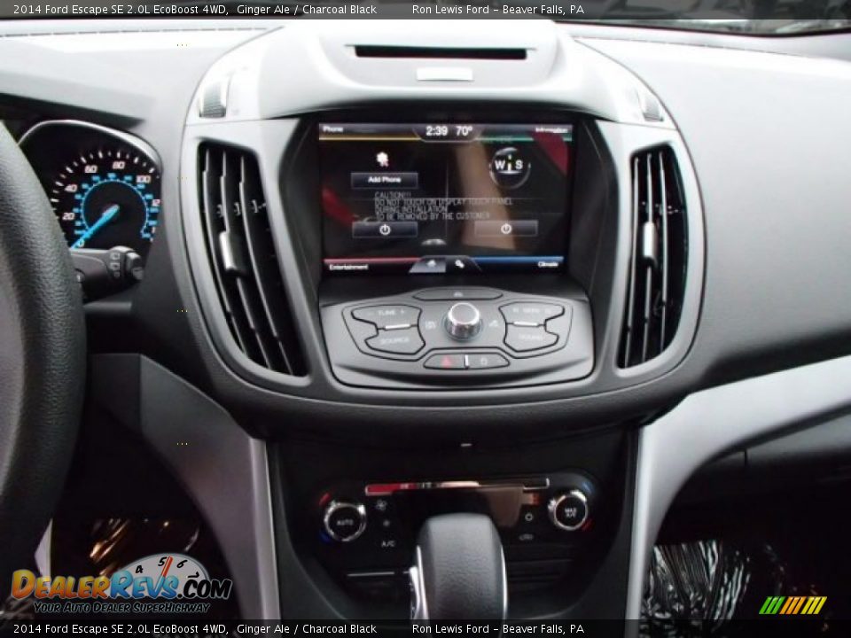 2014 Ford Escape SE 2.0L EcoBoost 4WD Ginger Ale / Charcoal Black Photo #16
