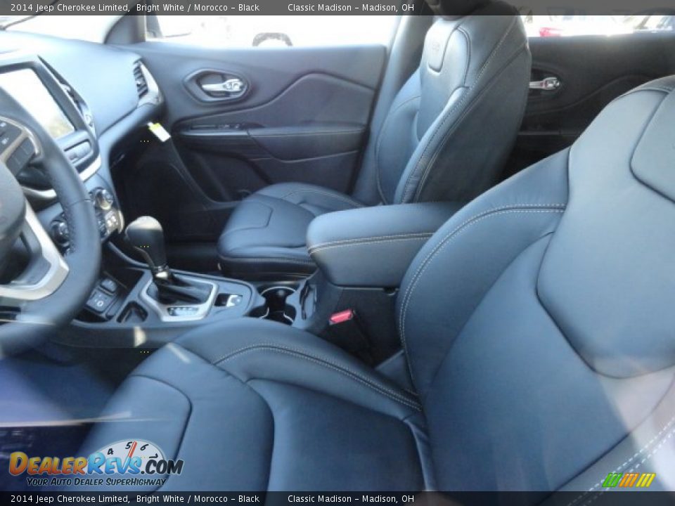 2014 Jeep Cherokee Limited Bright White / Morocco - Black Photo #2