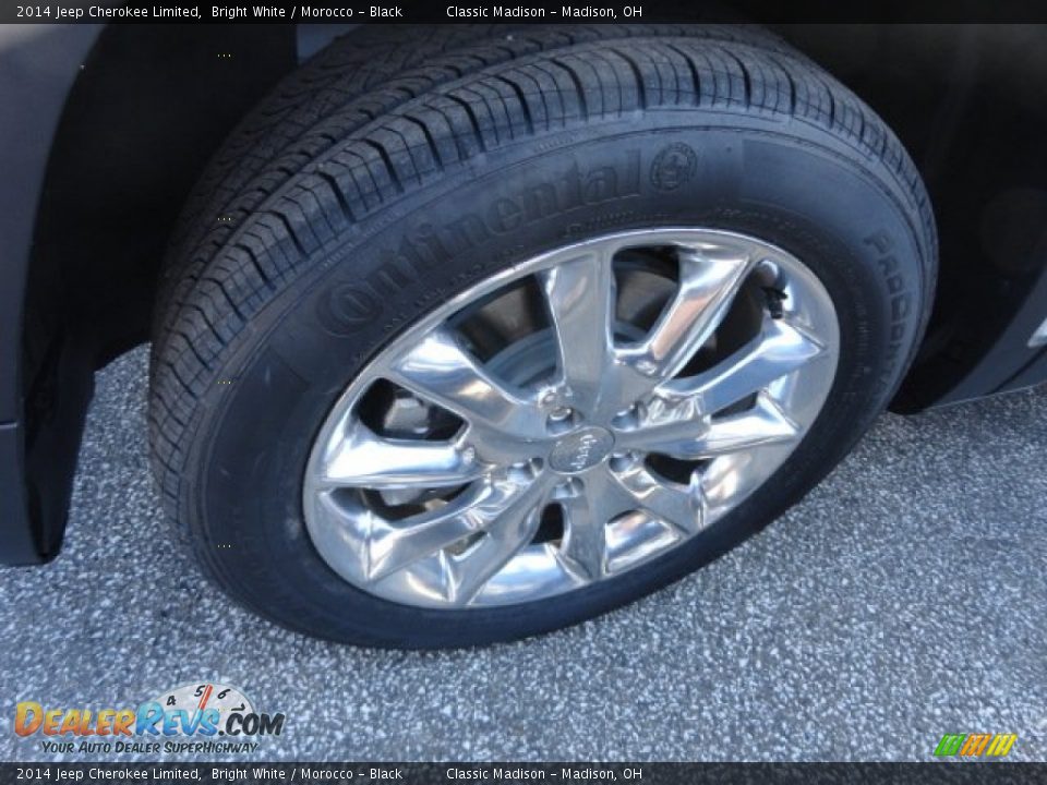 2014 Jeep Cherokee Limited Bright White / Morocco - Black Photo #3