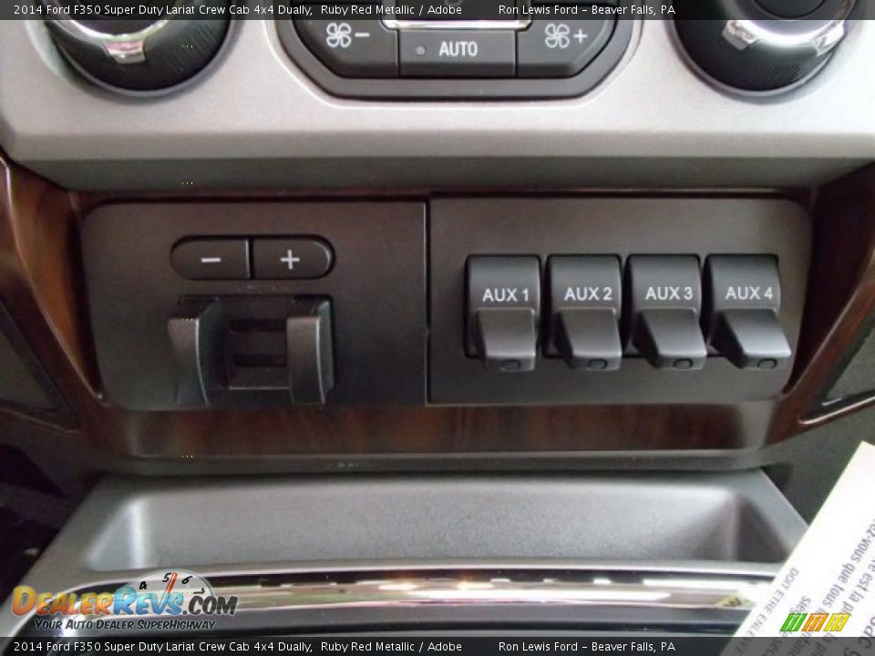 2014 Ford F350 Super Duty Lariat Crew Cab 4x4 Dually Ruby Red Metallic / Adobe Photo #18