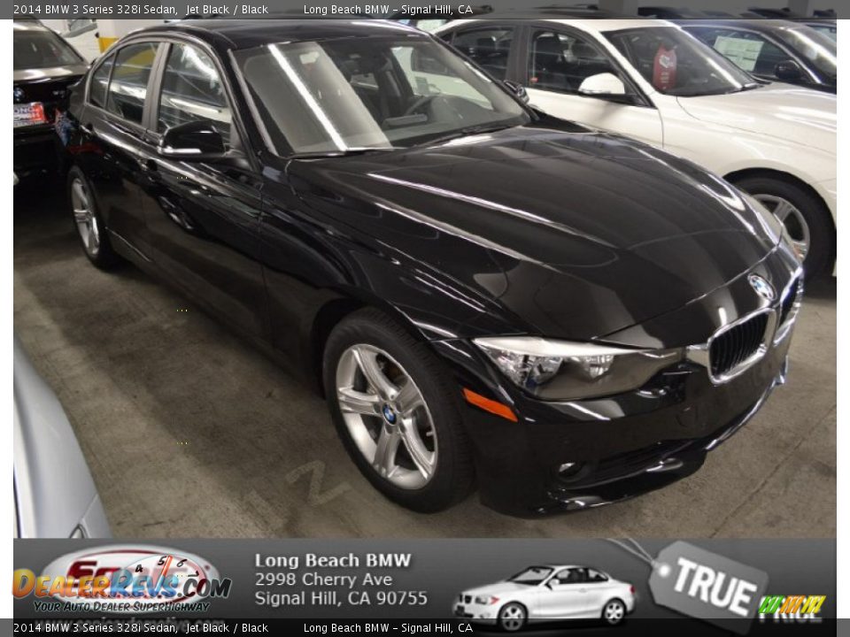 2014 BMW 3 Series 328i Sedan Jet Black / Black Photo #1