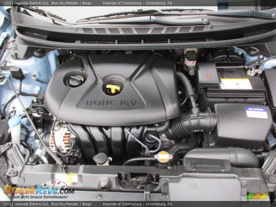 2011 Hyundai Elantra GLS Blue Sky Metallic / Beige Photo #10