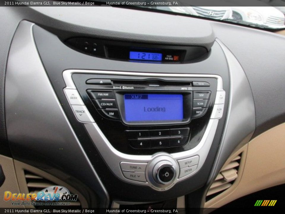 2011 Hyundai Elantra GLS Blue Sky Metallic / Beige Photo #15