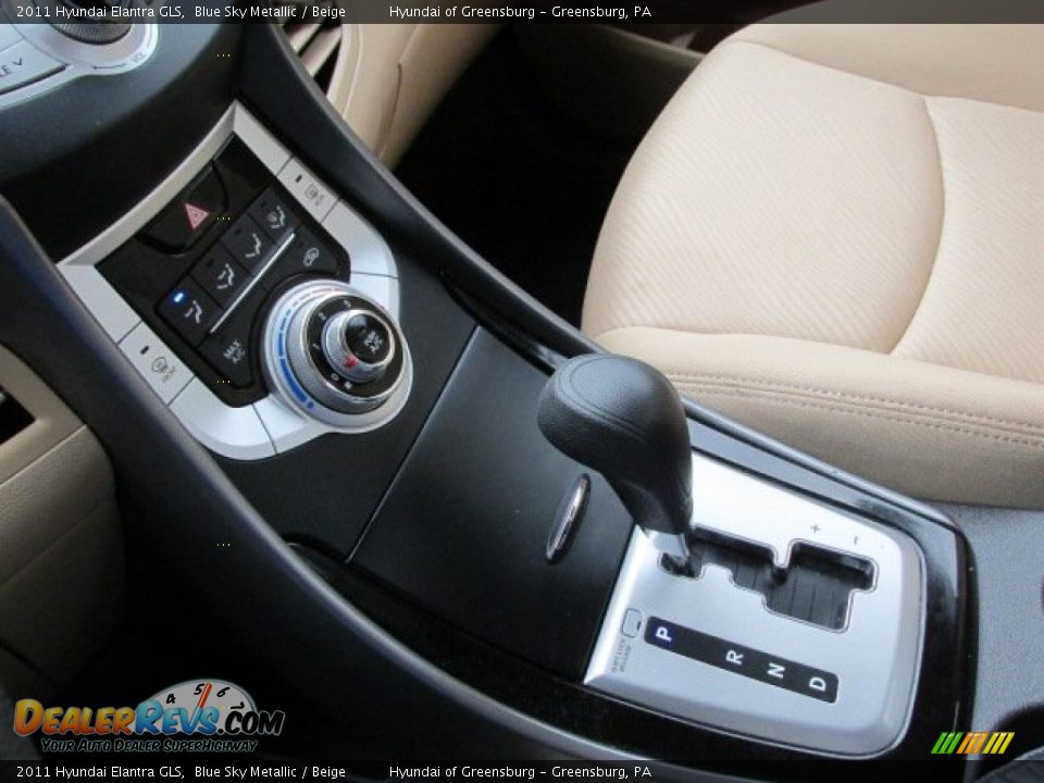 2011 Hyundai Elantra GLS Blue Sky Metallic / Beige Photo #17