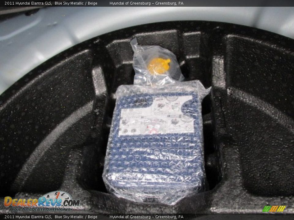 2011 Hyundai Elantra GLS Blue Sky Metallic / Beige Photo #21