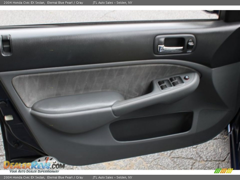 2004 Honda Civic EX Sedan Eternal Blue Pearl / Gray Photo #11