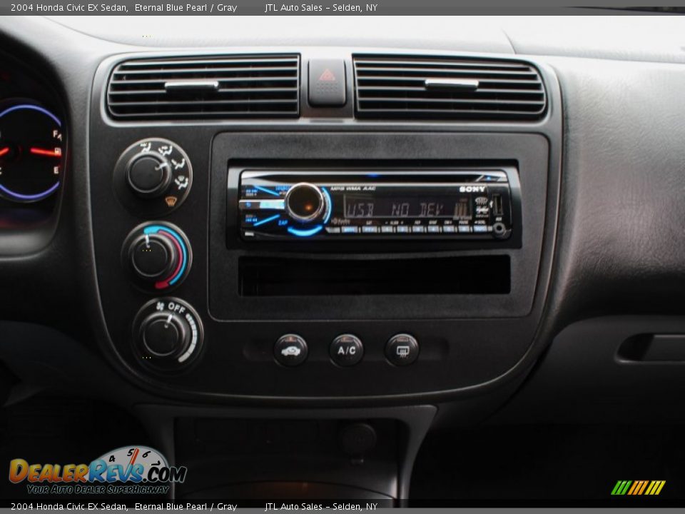 2004 Honda Civic EX Sedan Eternal Blue Pearl / Gray Photo #13