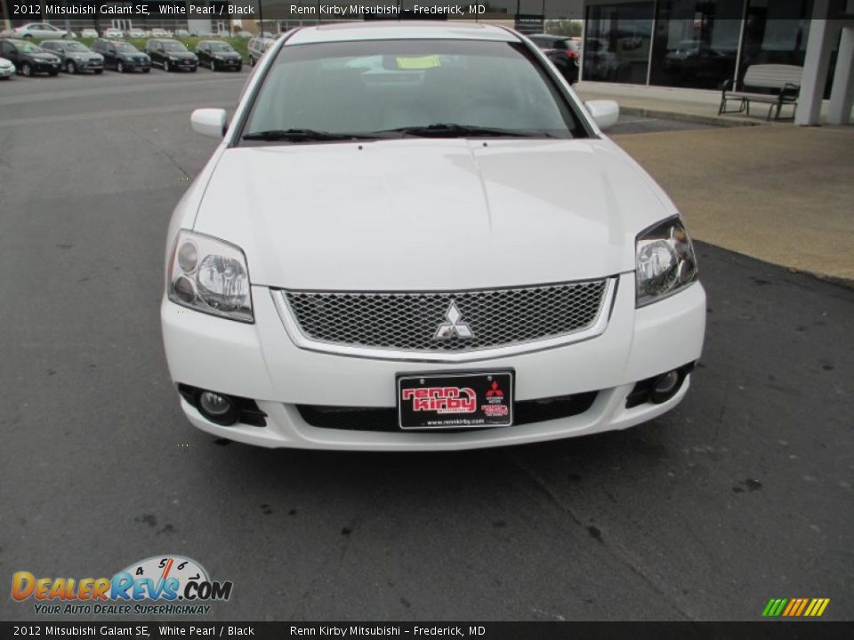 2012 Mitsubishi Galant SE White Pearl / Black Photo #2