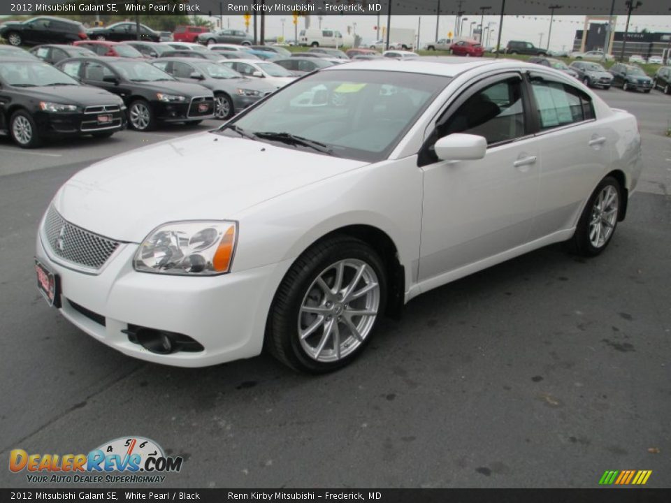 2012 Mitsubishi Galant SE White Pearl / Black Photo #3