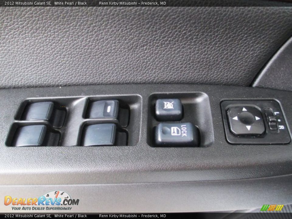 2012 Mitsubishi Galant SE White Pearl / Black Photo #10
