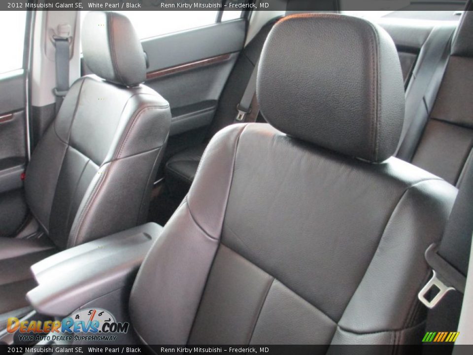 2012 Mitsubishi Galant SE White Pearl / Black Photo #11