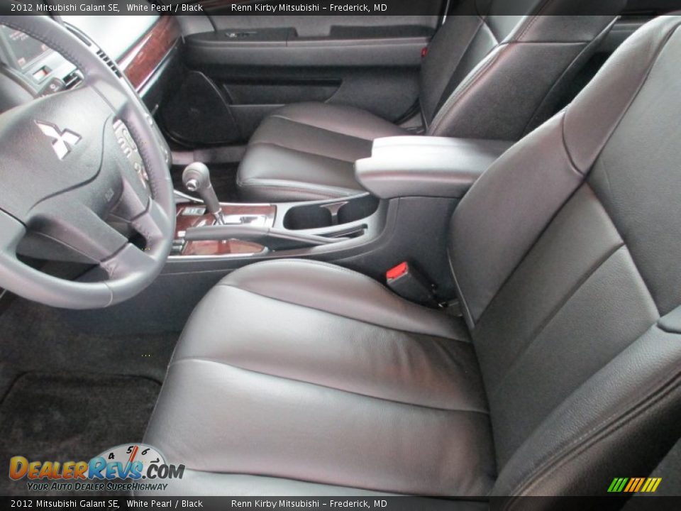 2012 Mitsubishi Galant SE White Pearl / Black Photo #13