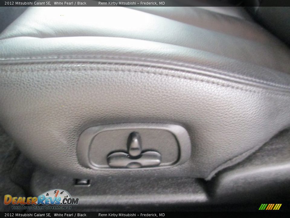 2012 Mitsubishi Galant SE White Pearl / Black Photo #14