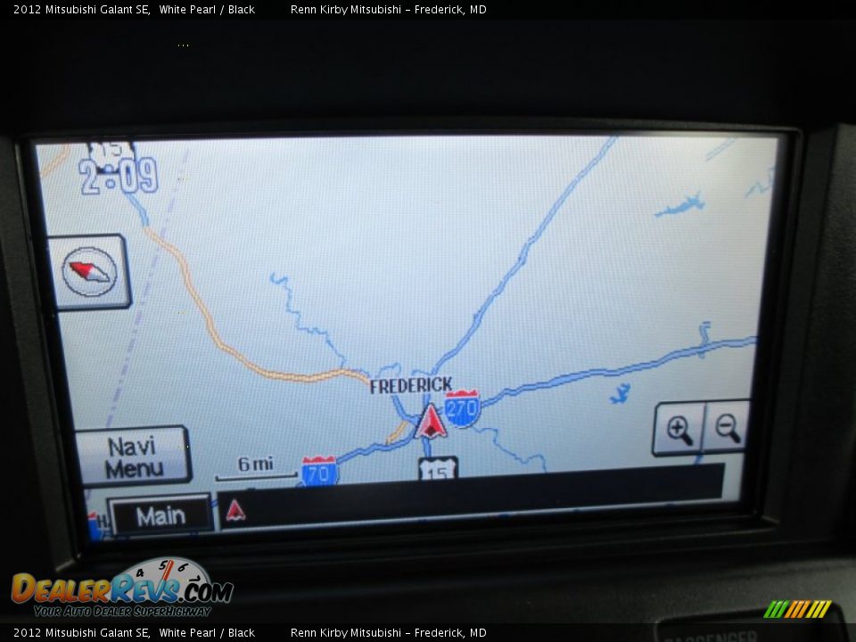 2012 Mitsubishi Galant SE White Pearl / Black Photo #21