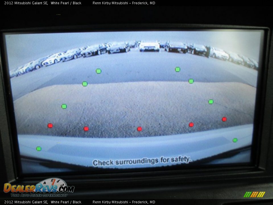 2012 Mitsubishi Galant SE White Pearl / Black Photo #22